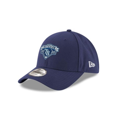 Tampa Bay Rays Gorra | New Era MLB Postseason Locker Room 9forty Adjustable Cap Mexico - Azules